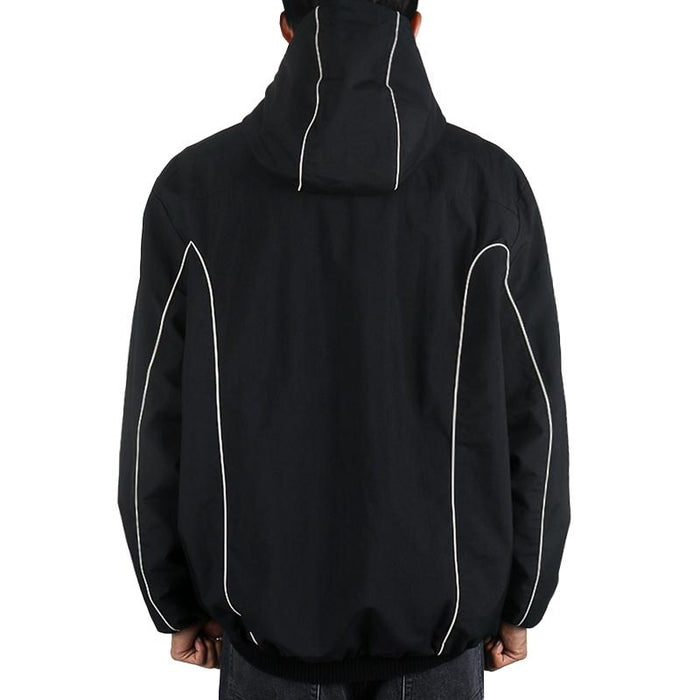 DIESEL Contrast Piping Windbreaker Jacket Black Men