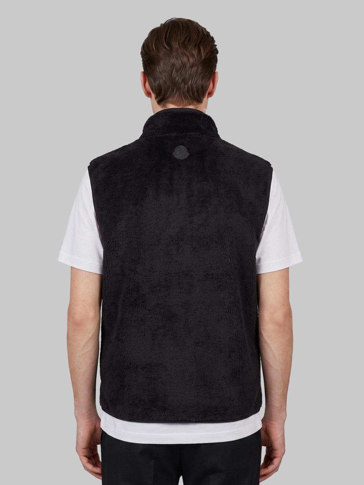 Moncler Black Quilted Down Puffer Vest for Men