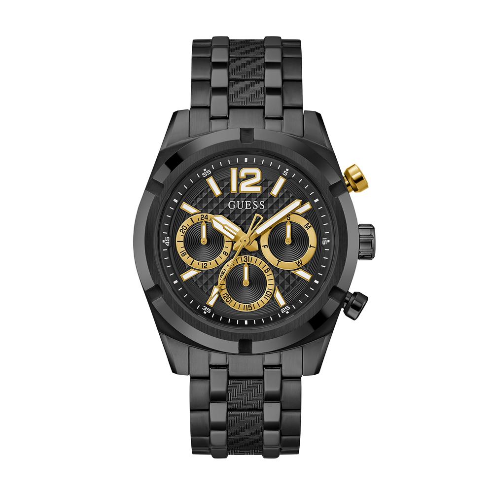 Guess Black/Gold Stainless Steel Men's Watch GW0714G4