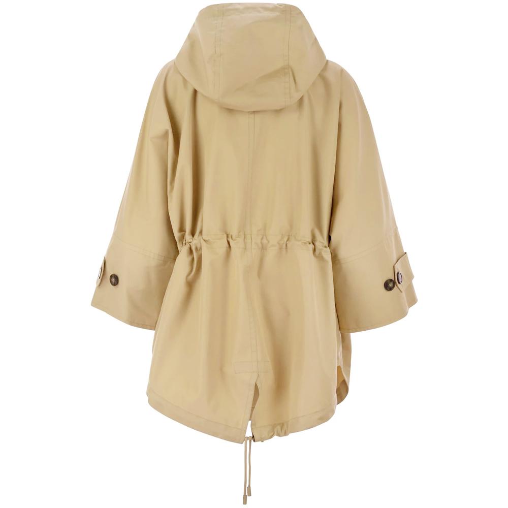 Max Mara Cotton Gabardine Cape Jacket 2515021051 003