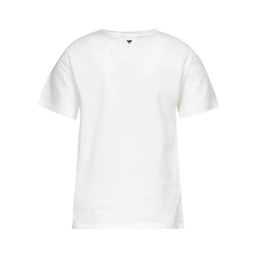 Max Mara ARA Embroidered Logo White T-Shirt 2525976041 003