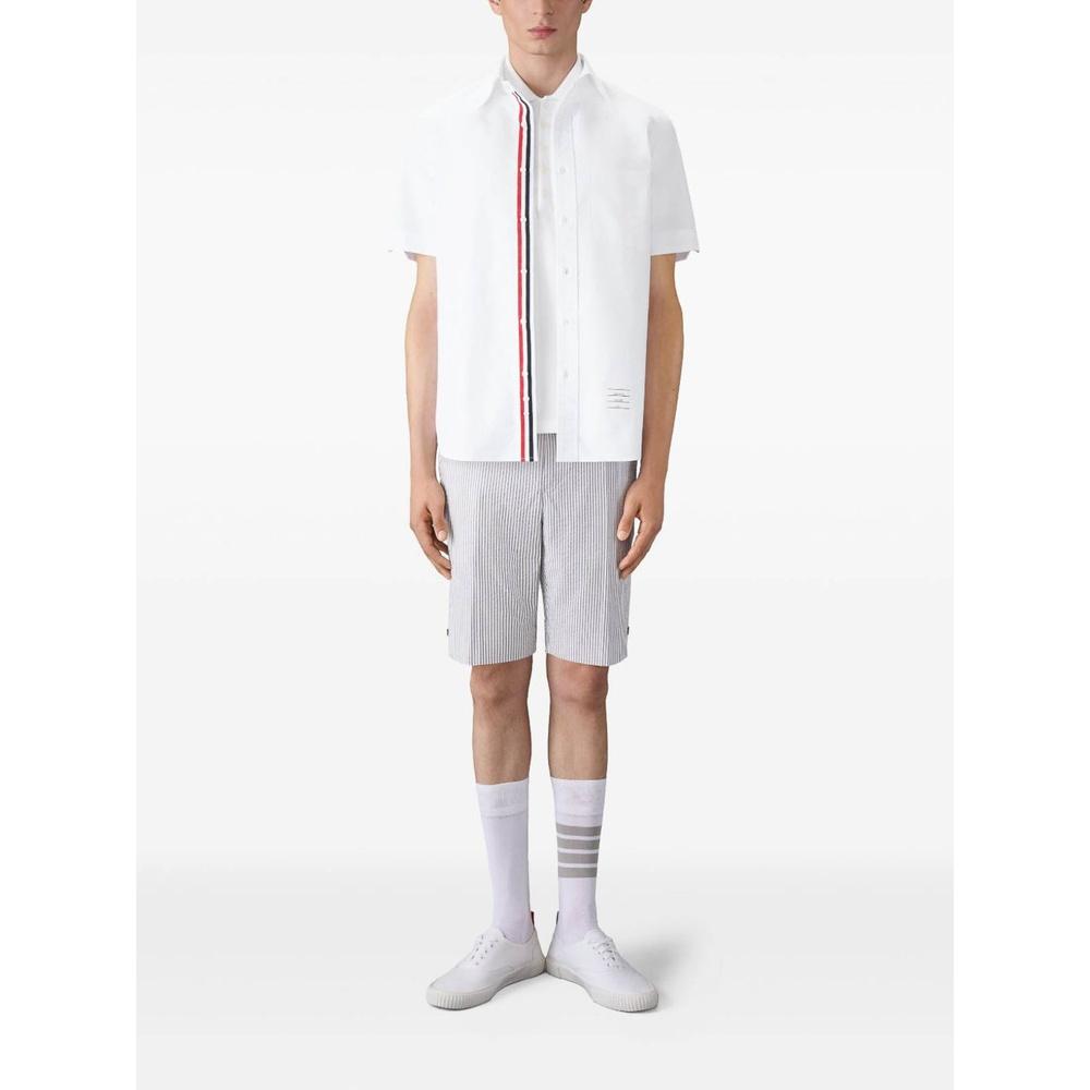 THOM BROWNE 4-Bar Cotton Piqué Men's Polo Shirt