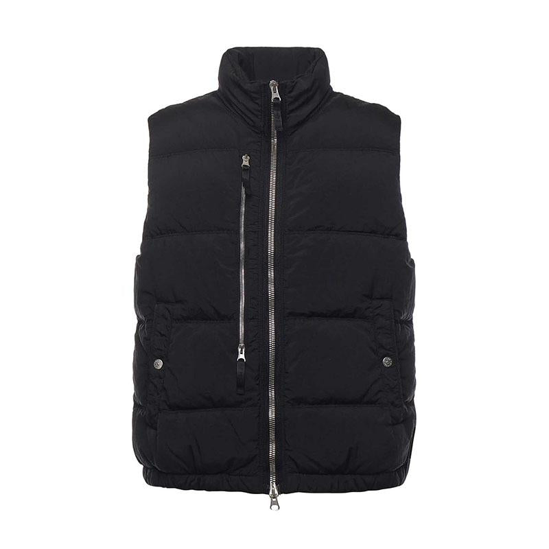 STONE ISLAND Dual Zip Black Men’s Puffer Vest