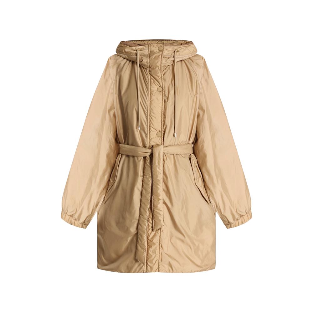 Max Mara Reversible Belted Hooded Jacket Multi Color 261549 1011