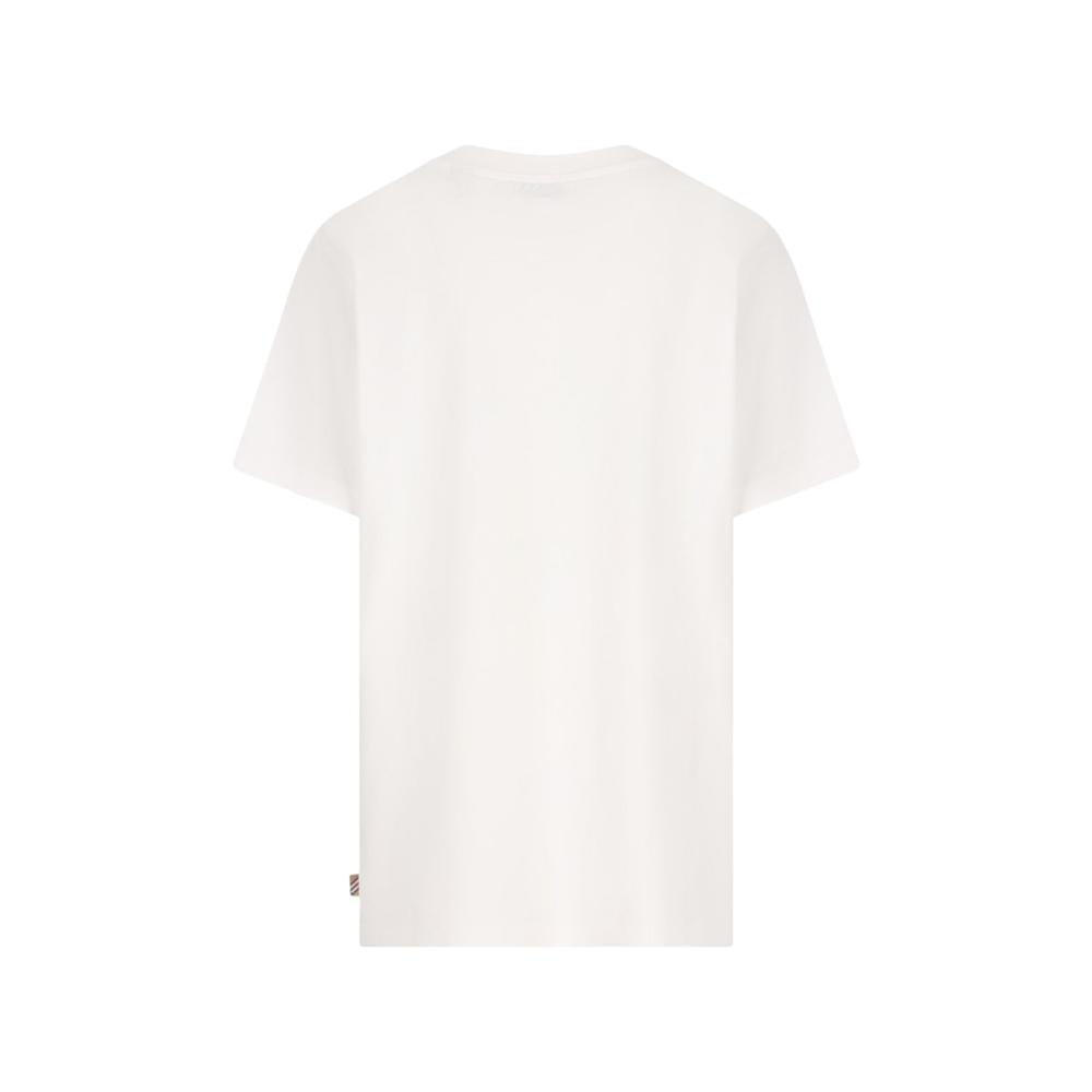 BURBERRY EKD Logo Distressed Short Sleeve T-Shirt White 8117319