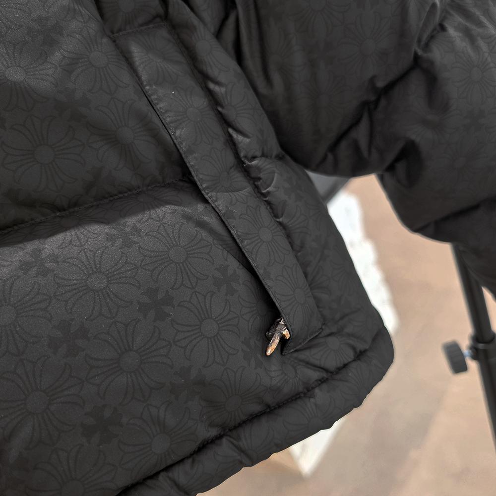 Chrome Hearts Black Cropped STIFF V2 Puffer Down Jacket Unisex