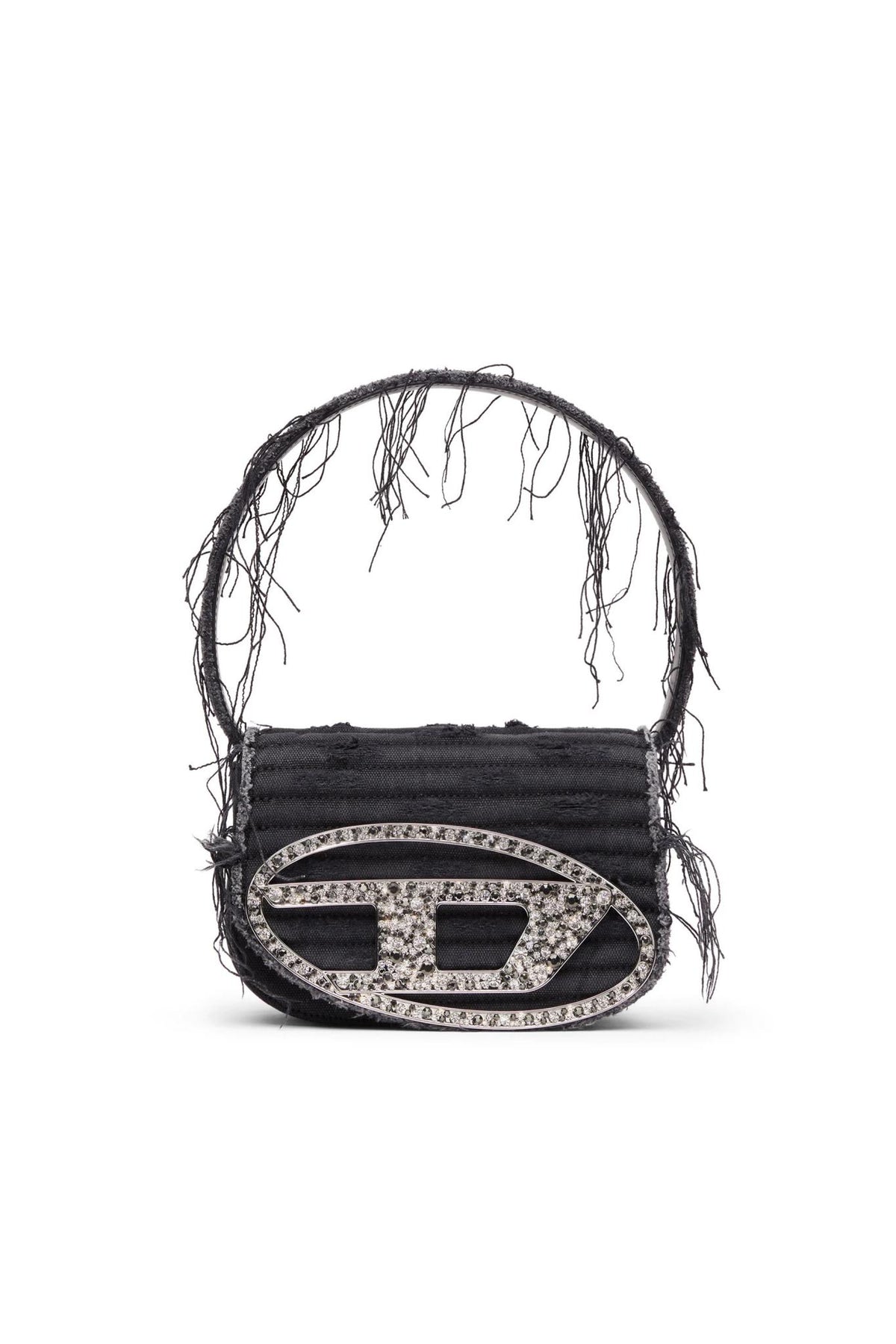 DIESEL Black Leather Shoulder Bag