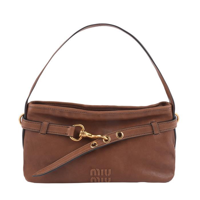 Miu Miu Avantage Nappa Leather Shoulder Bag