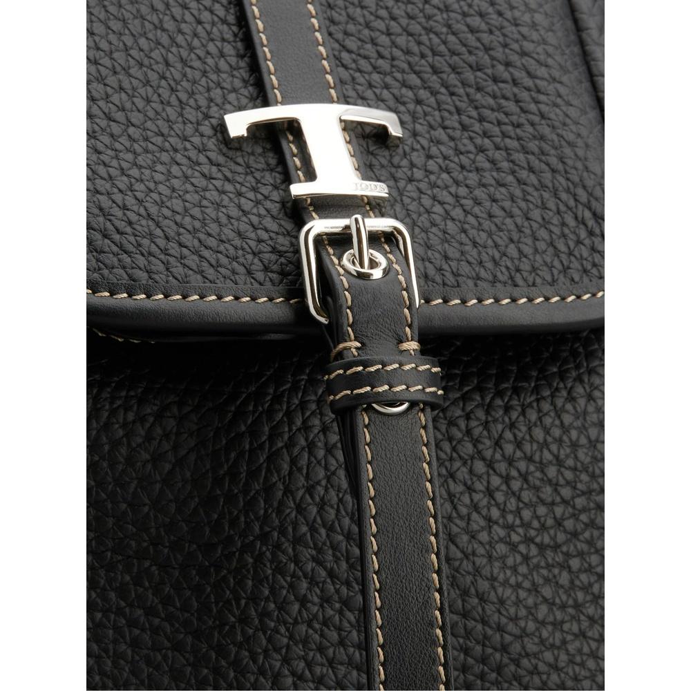 Tods T Timeless Mini Backpack Black Leather Women’s Backpack