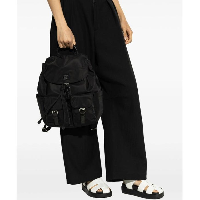 Tory Burch Virginia Black Leather Backpack