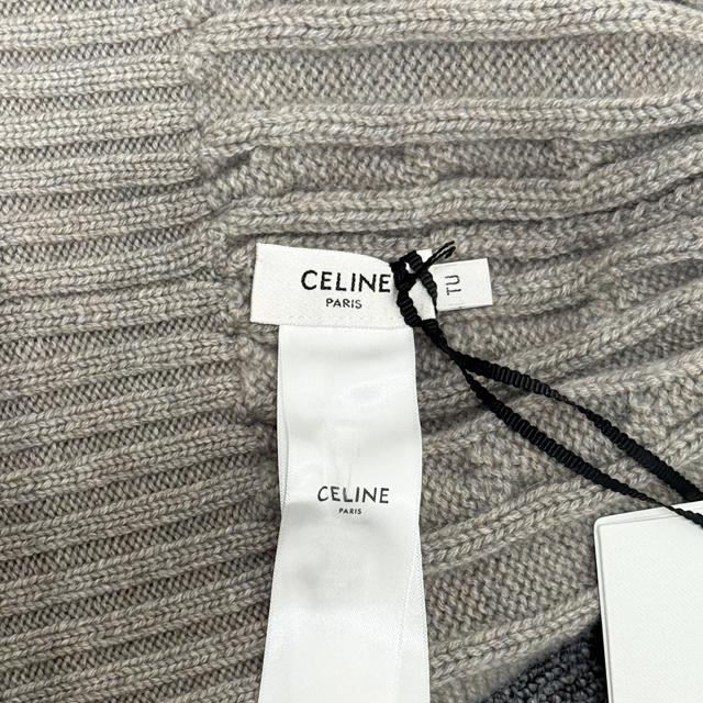 CELINE Triomphe Logo Cashmere Beanie Hat Unisex 2AD5I362W 08GC