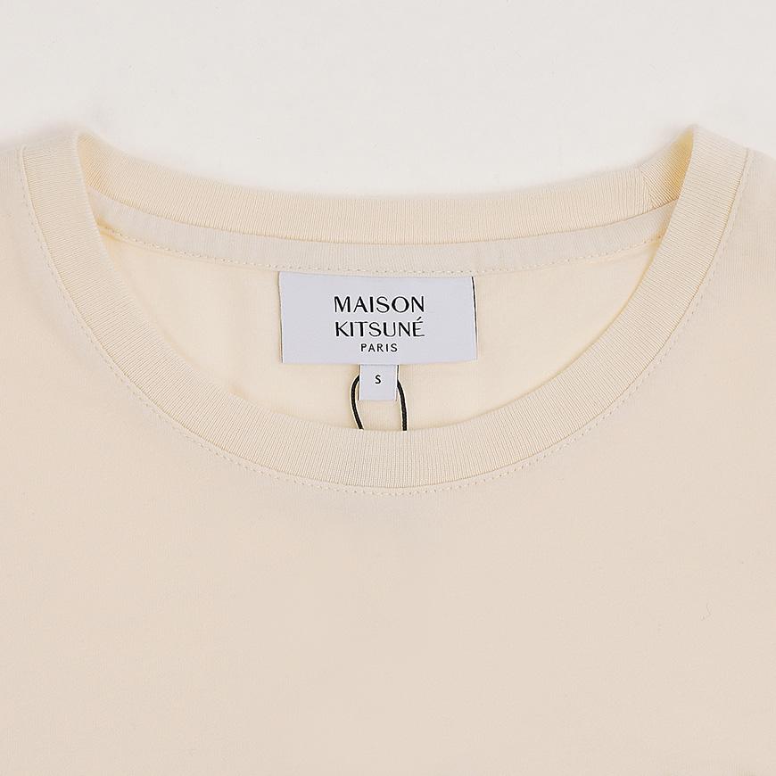 Maison Kitsune Double Fox Head Logo T-Shirt White Women’s