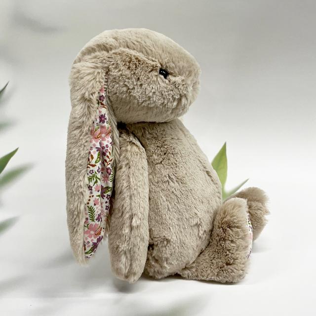jELLYCAT Blossom Beige Bunny Petal Medium Keyring