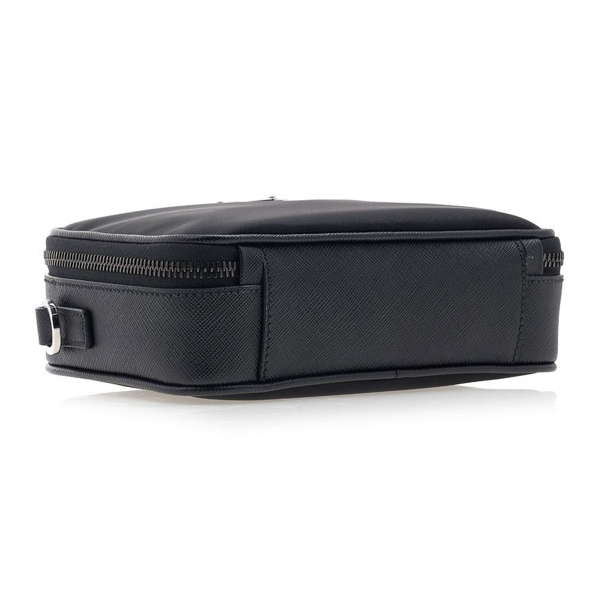 PRADA Men’s Saffiano Leather Crossbody Bag Black Crossbody