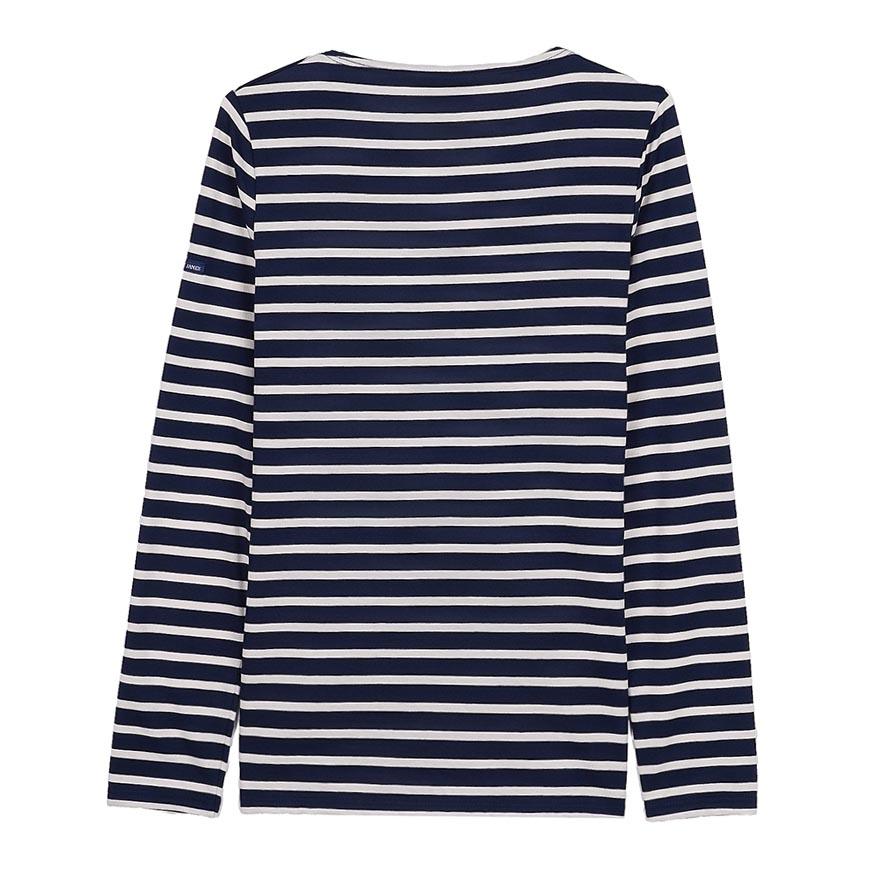 Saint James Marine Ecru Striped Minquidame Women’s T-Shirt