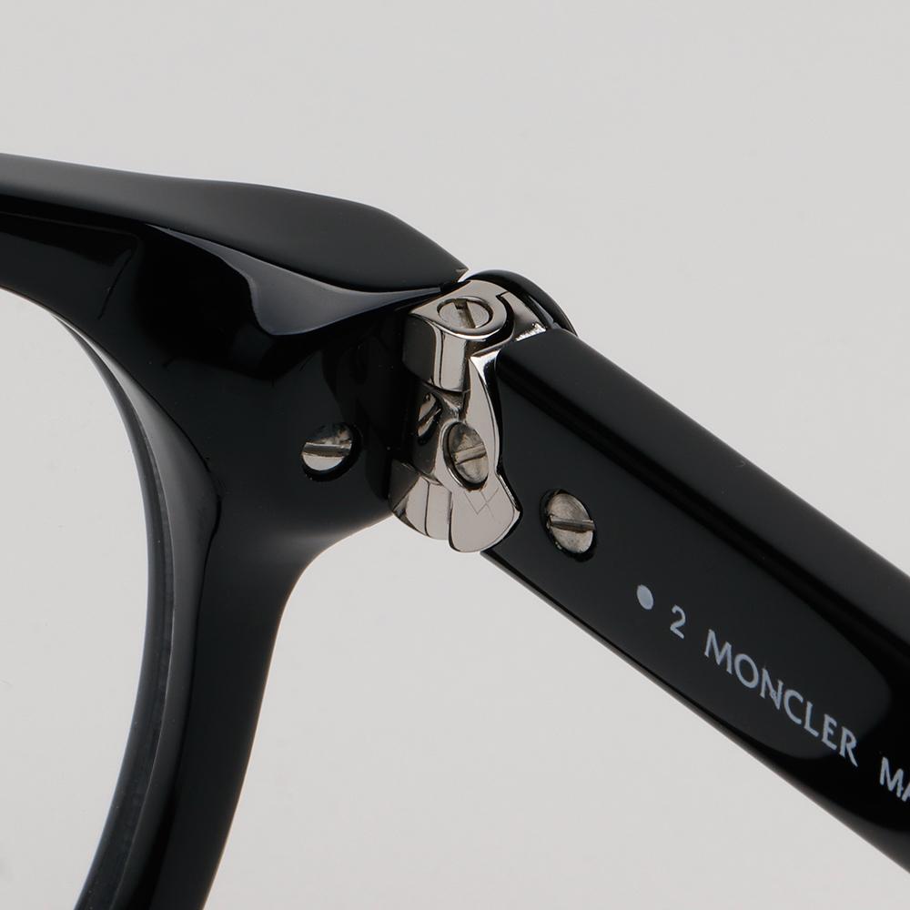 Moncler Round Black Acetate Eyeglass Frames Unisex ML5189 001