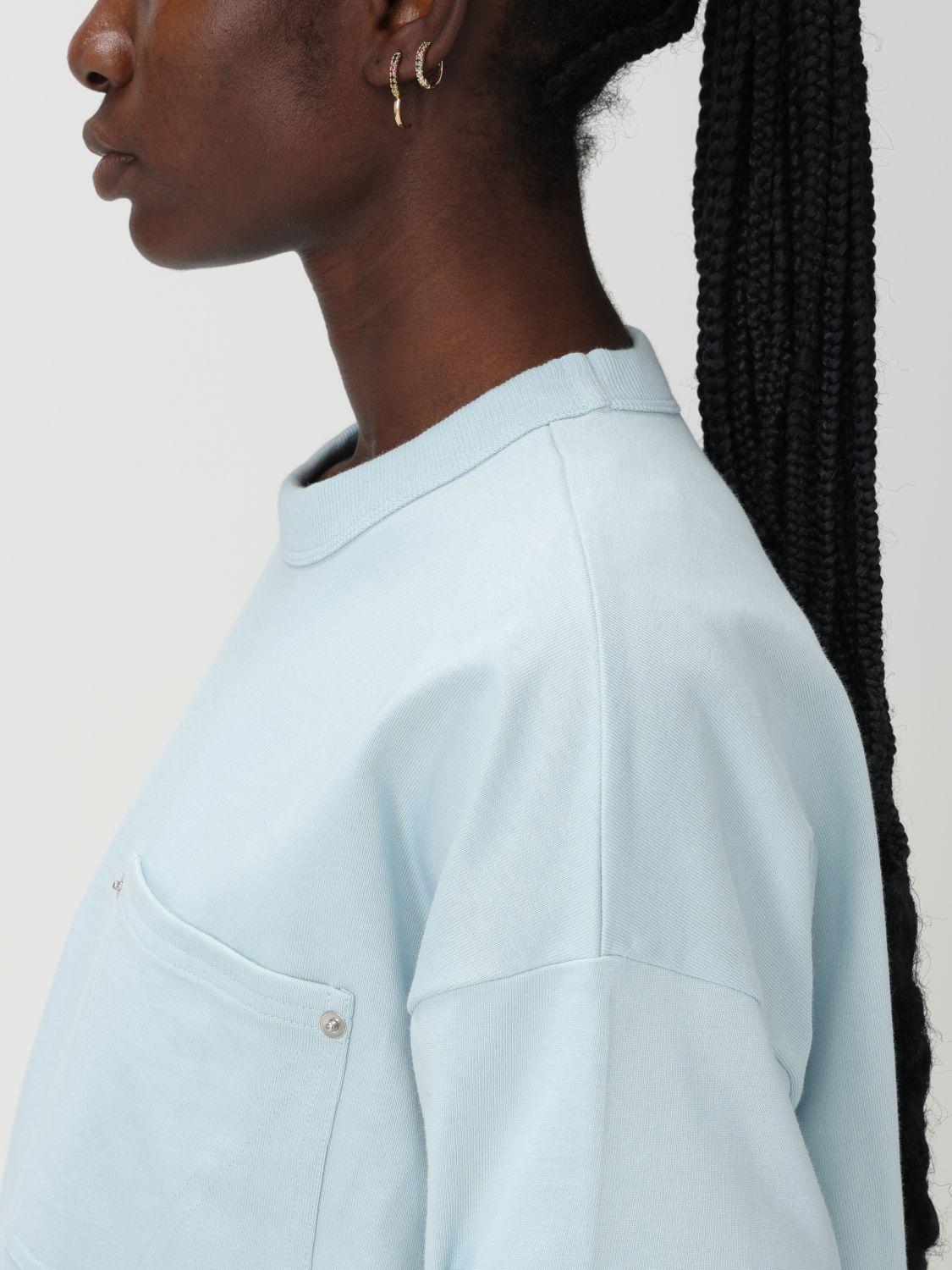 Bottega Veneta Short Sleeve Cotton T-Shirt Navy Women’s
