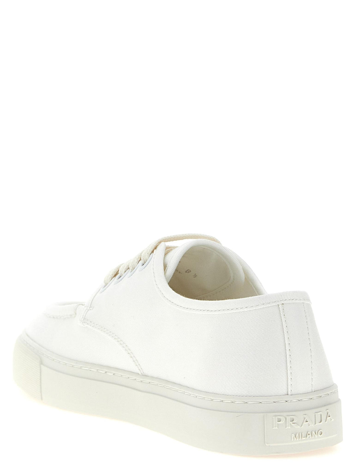 PRADA Black Leather Low Top Sneakers