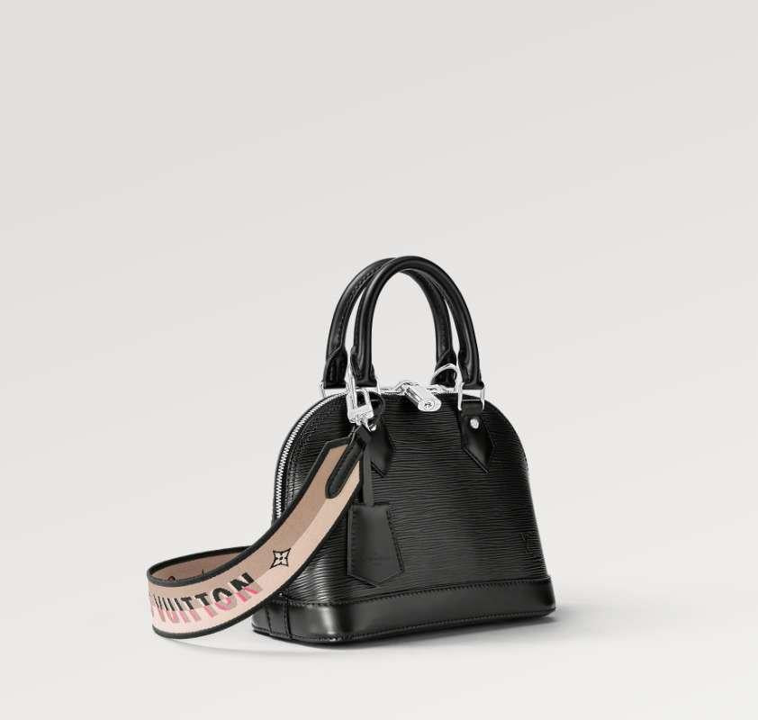 Louis Vuitton Epi Leather Alma BB Tote Bag Black