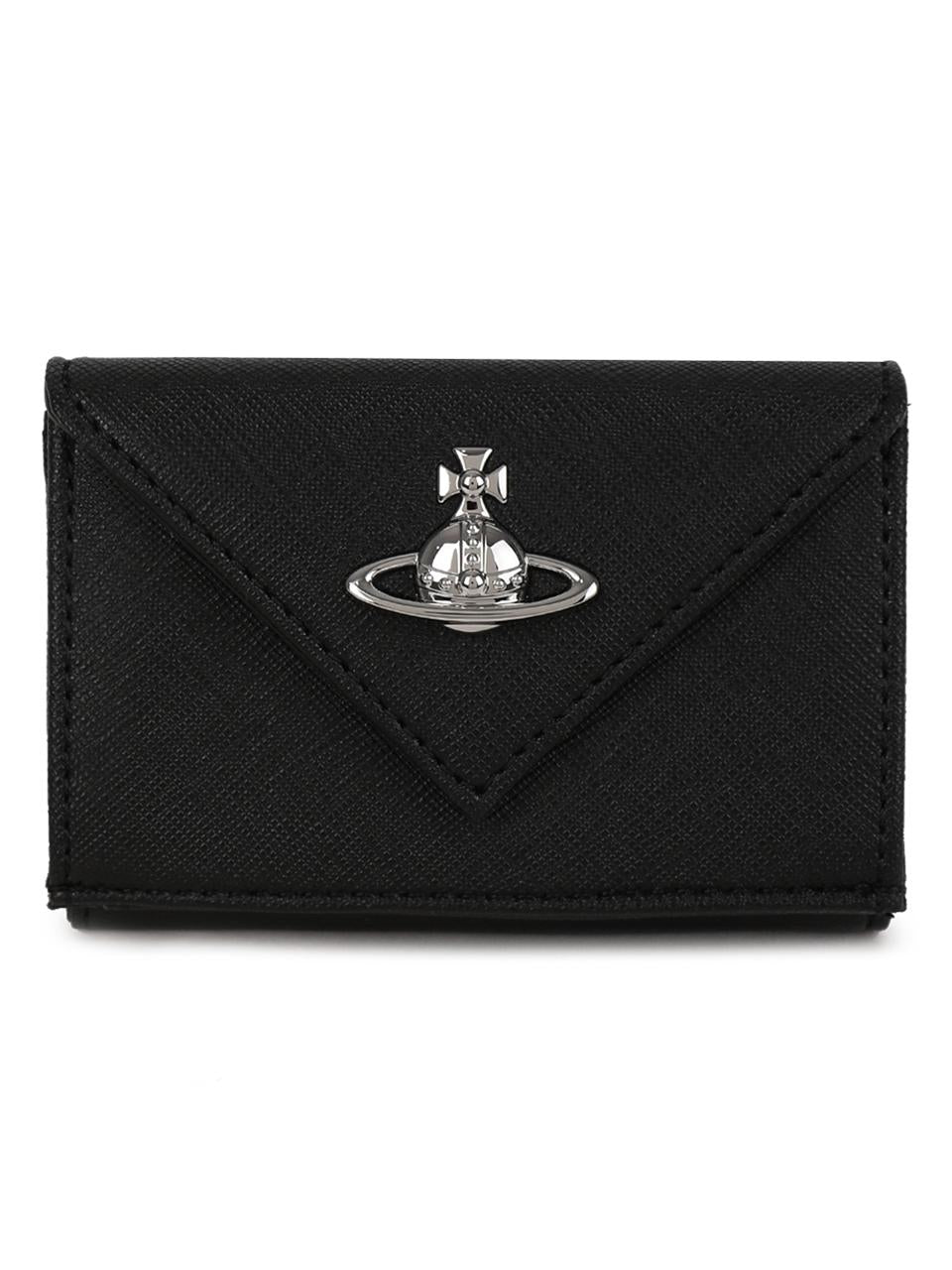 Vivienne Westwood Saffiano Leather Envelope Bifold Wallet