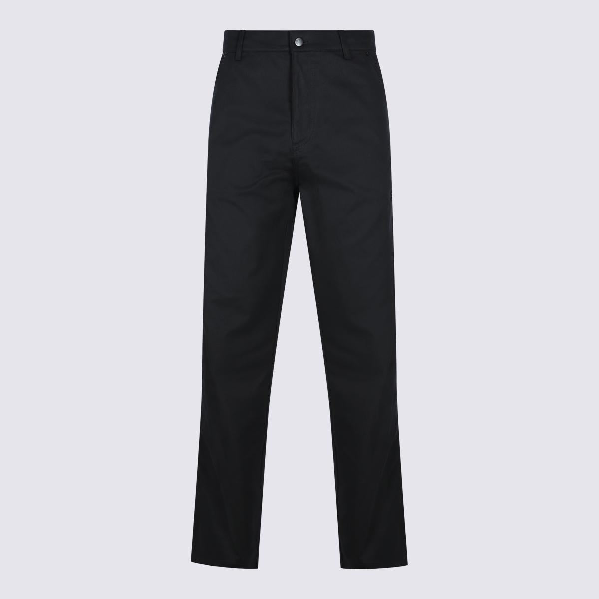 Moncler Black Wool Blend Tailored Suit Pants