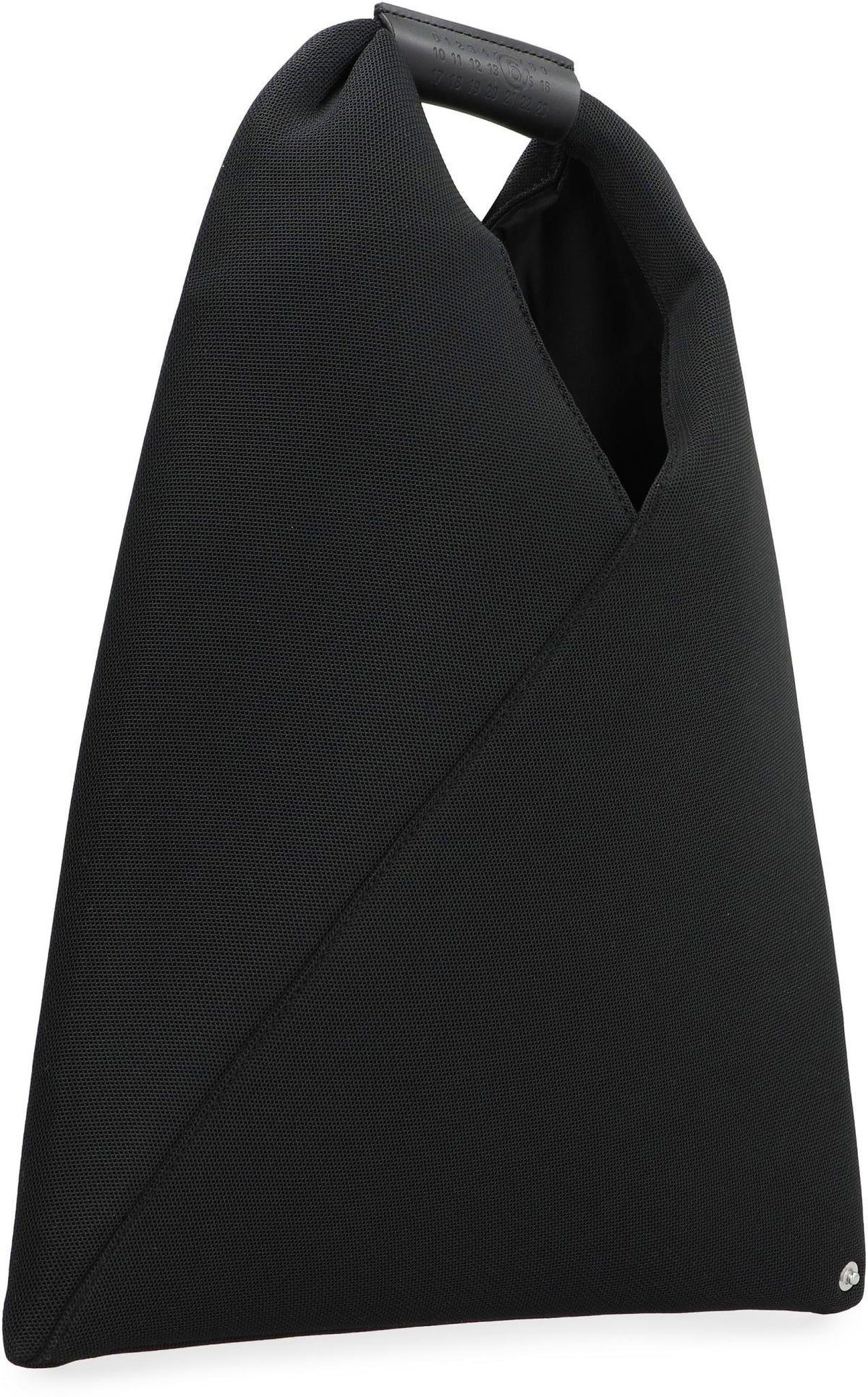 Maison Margiela Black Leather Shoulder Tote Bag
