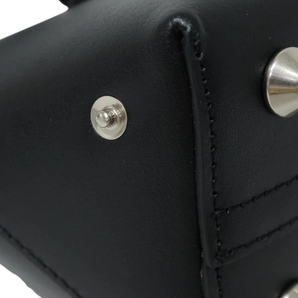 MM6 black leather Bauletto women’s shoulder bag
