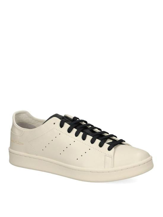 Y-3 White Leather Low-Top Sneakers KI3464 DOM