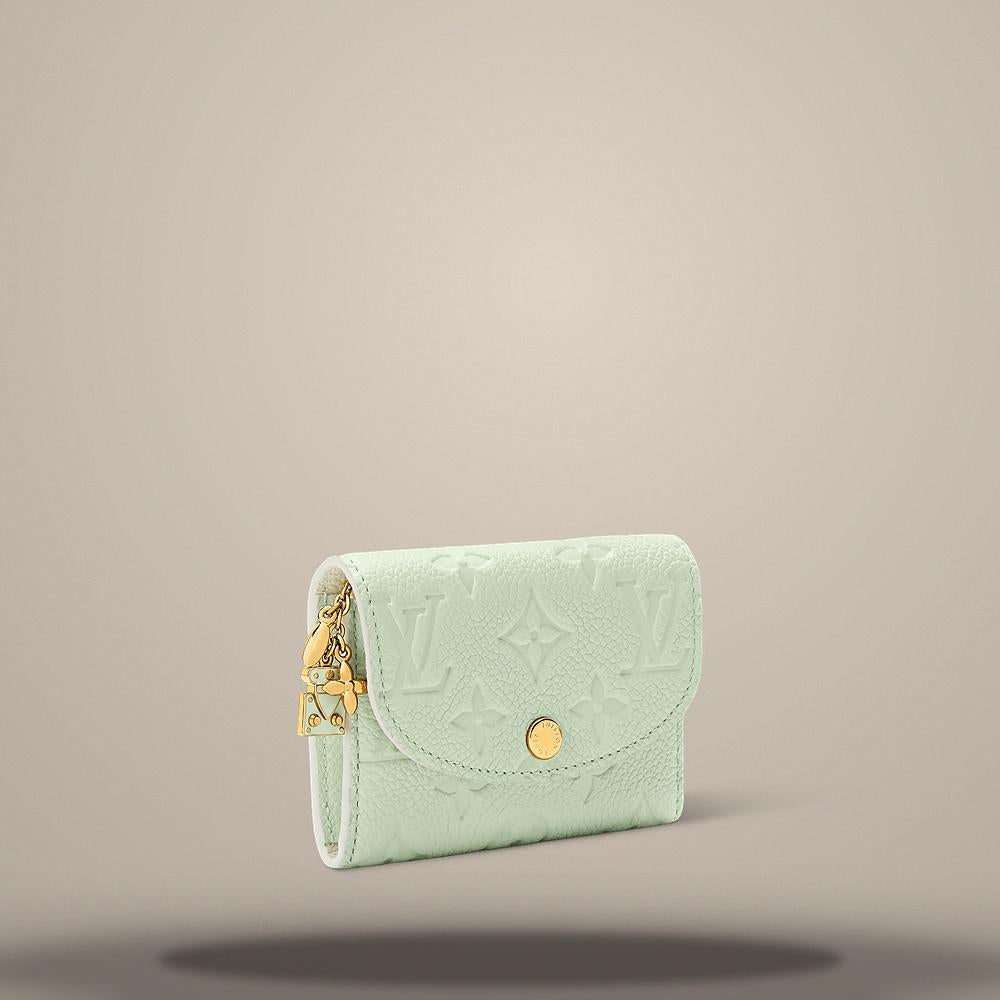 Louis Vuitton Rosalie Coin Purse Minty Lily White Tote Bag M29805