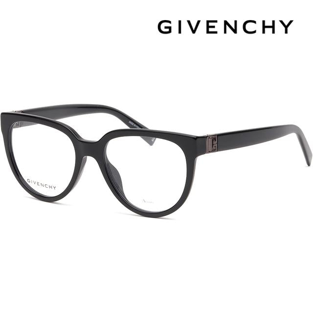GIVENCHY Black Acetate Round Eyeglass Frames Unisex GV0119G 284