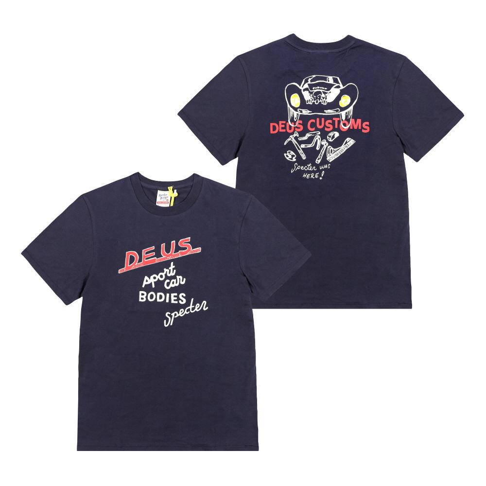 Deus Ex Machina Specter Workshop Short Sleeve T-Shirt for Men DMF241540B AZN