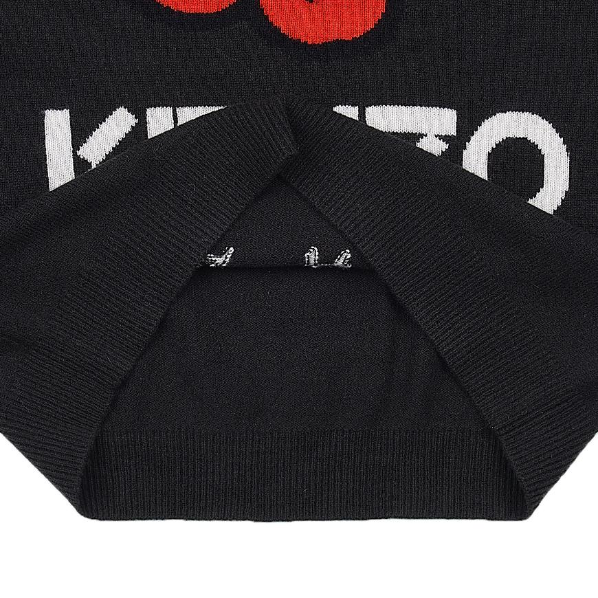KENZO Men’s Bok Flower Round-Neck Knit Sweater FD65PU4273LD 99J