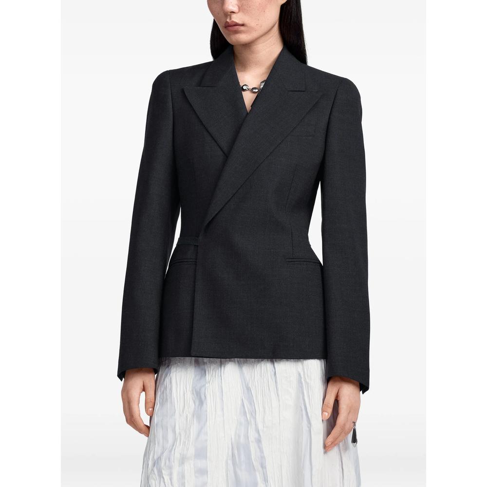 Maison Margiela Wool Blend Blazer Jacket Beige Women’s