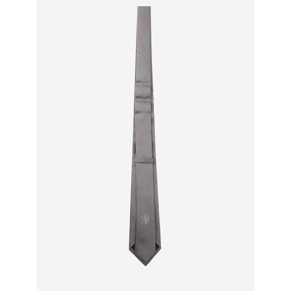 GUCCI Double G Silk Tie Black Men's Accessory