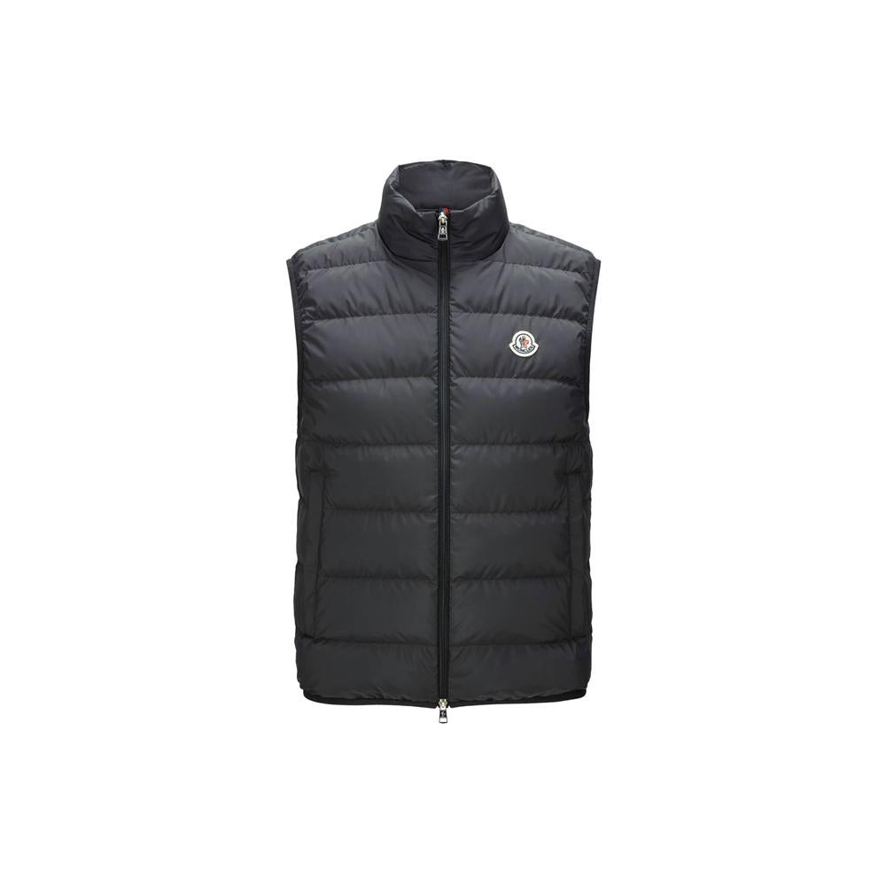 Moncler Navy Logo Patch Down Gilet Vest 1A00110 54A81 778