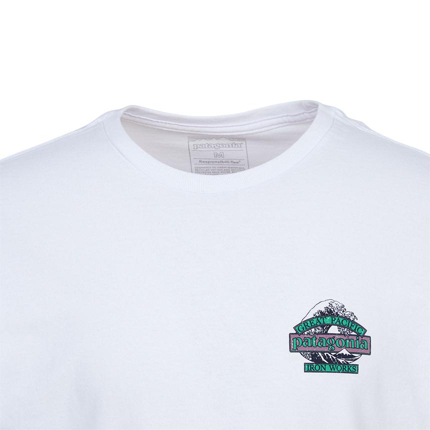 patagonia Great Waves Responsibili Long Sleeve T-Shirt White Men's