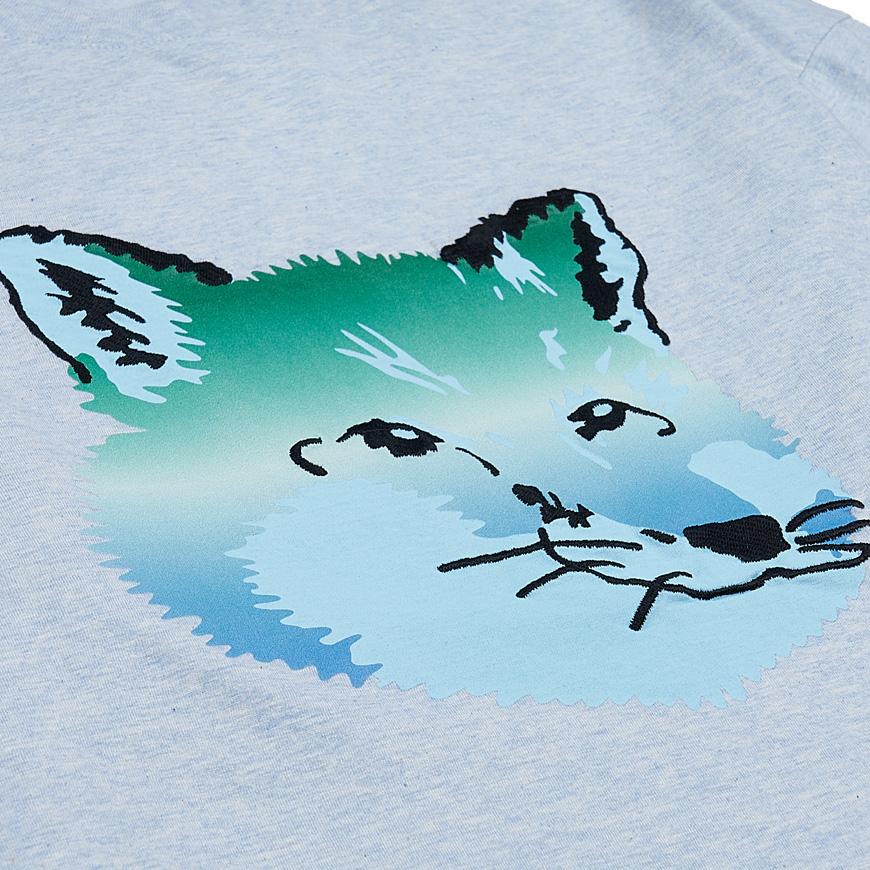 Maison Kitsune Men’s Fox Head Print T-Shirt KM00118KJ0008 BHM