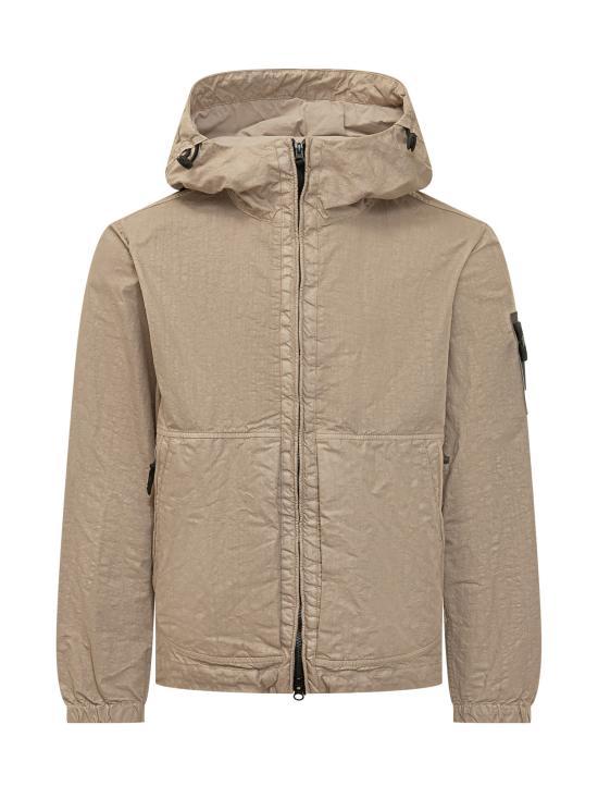 STONE ISLAND Black Lightweight Jacket for M L1S15 4100053 S0069 V009A DESERT DOM