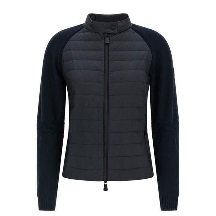 Moncler Navy Padded Layered Knit Zip-Up Jacket 9B00001 M1183 742
