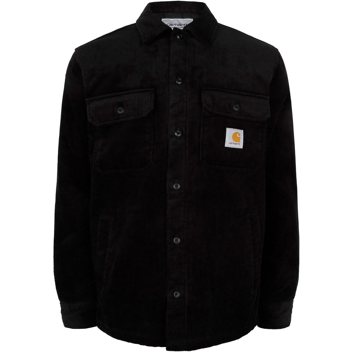 Carhartt Black Corduroy Shirt Jacket for Men I028827 89XX