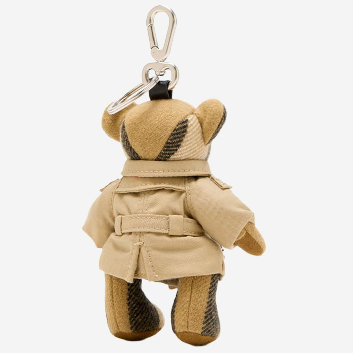 BURBERRY Archive Beige Check Keyring Accessory