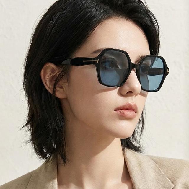 TOM FORD Oversized Acetate Asian Fit Unisex Sunglasses TF1032F 01A