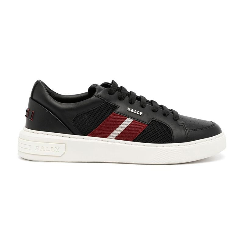 BALLY Mellis Black Leather Low-Top Sneakers 60194225261 F000