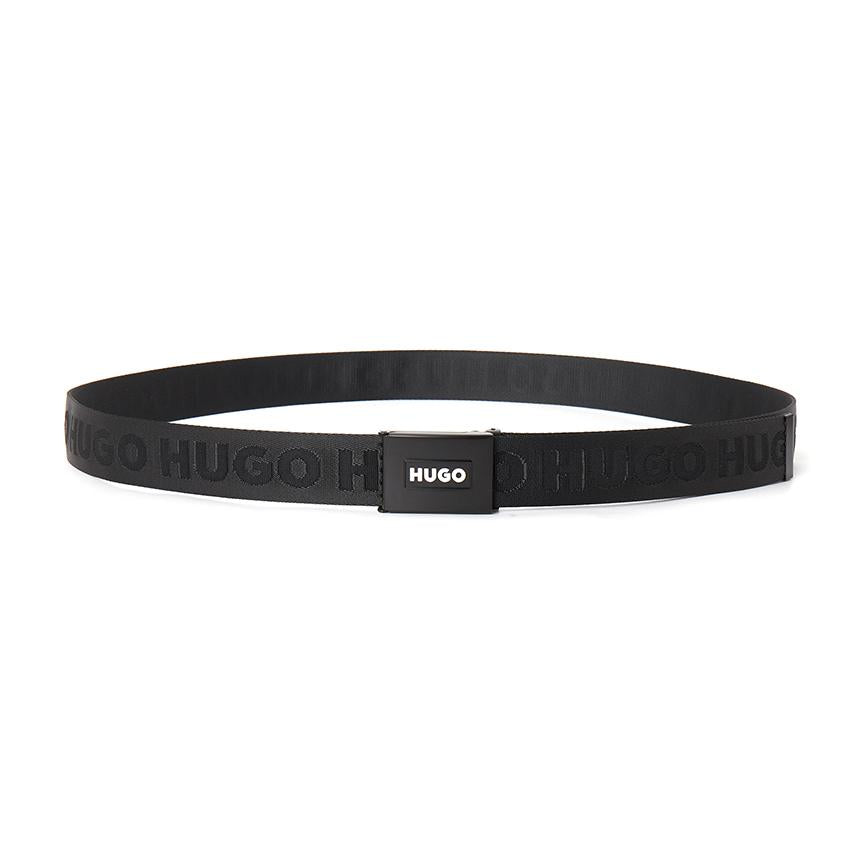 HUGO BOSS Men’s Leather Dress Belt Black
