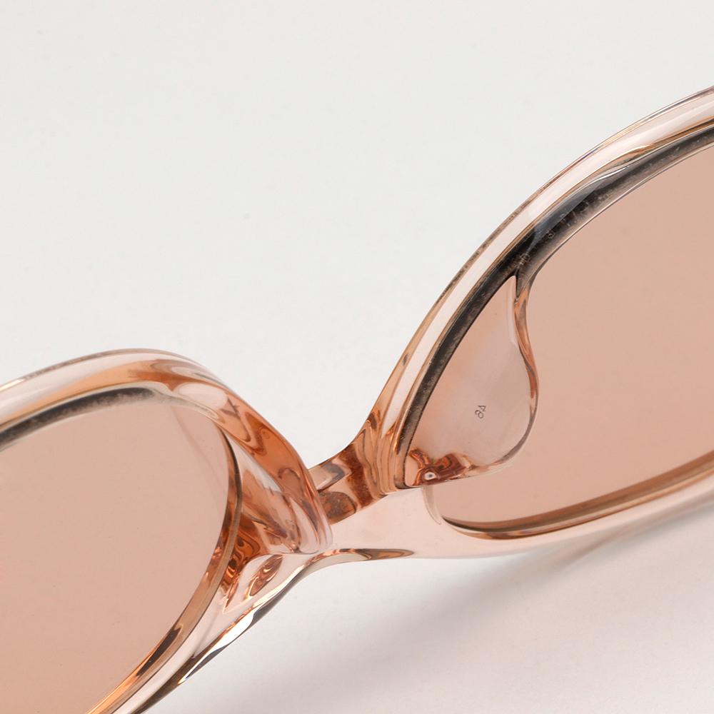 Nike Transparent Oval Sunglasses Unisex Fashion Black Lenses