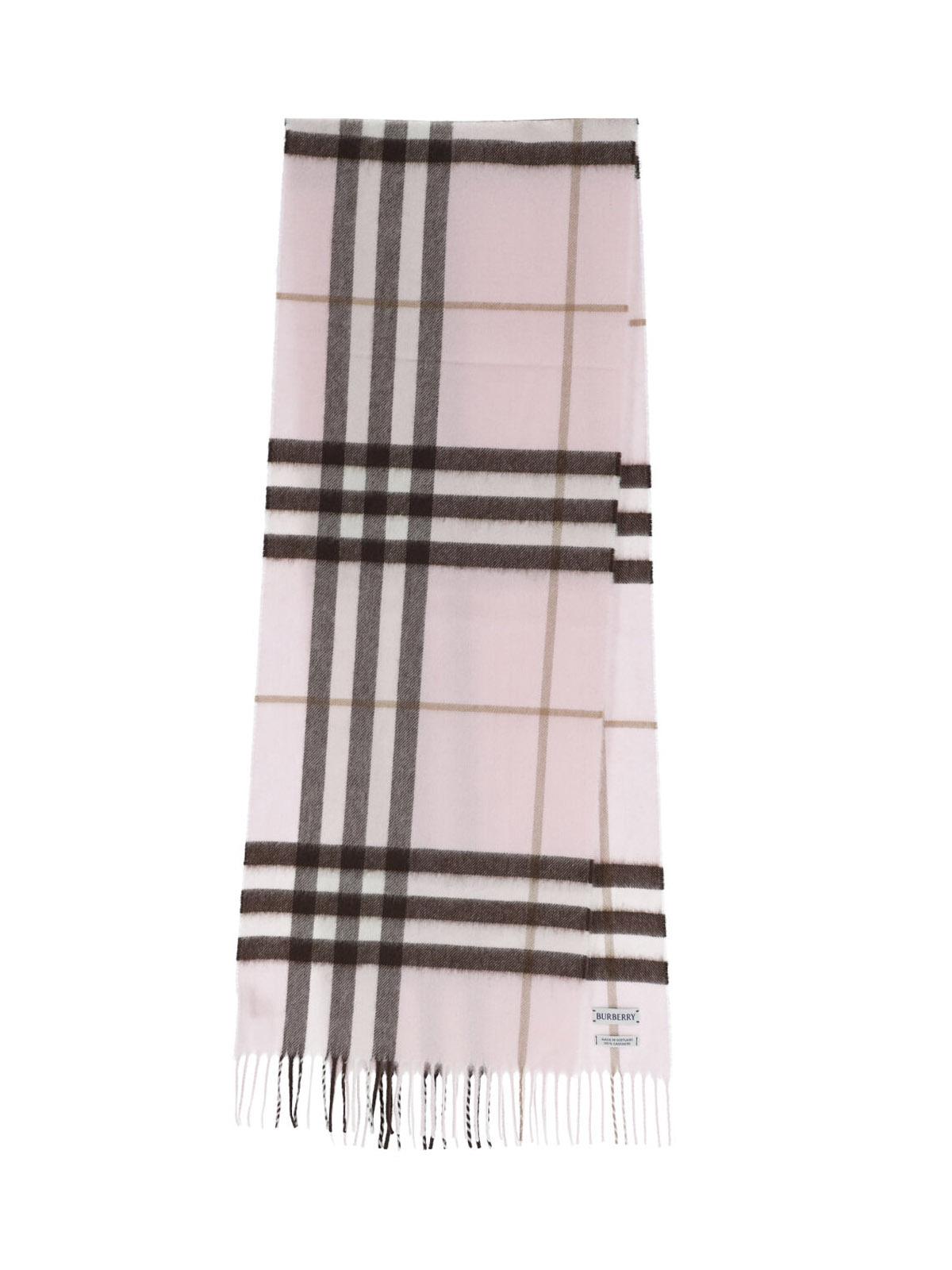 BURBERRY Camel Wool Cashmere Scarf