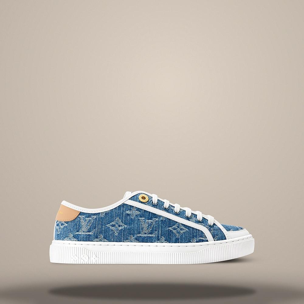 Louis Vuitton LV Lagoon Blue Men's Low Top Sneakers 1AGYG2