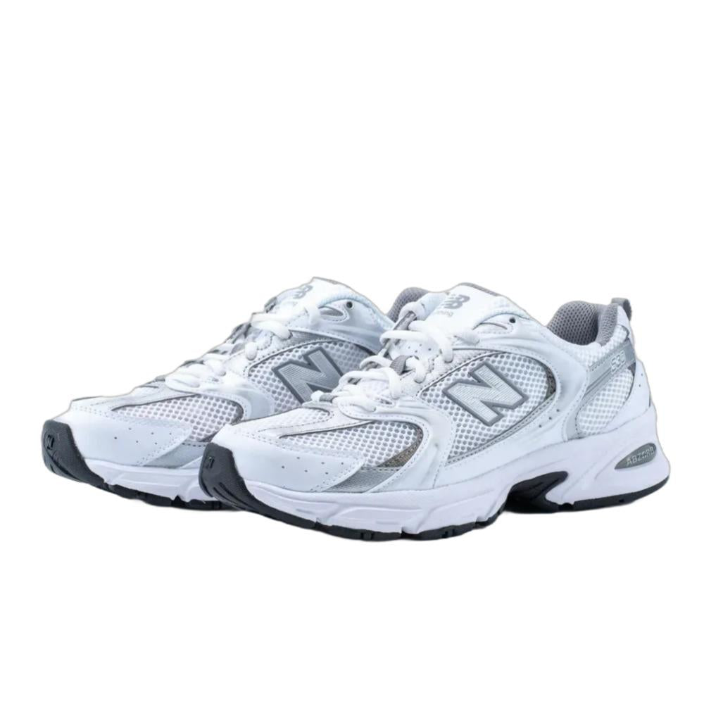 New Balance White Silver 530 Low-Top Sneakers for Men MR530AD