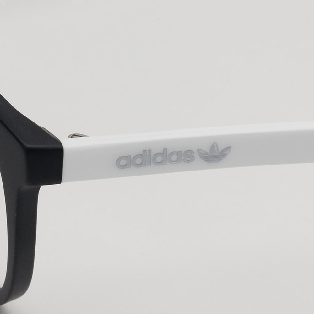 Adidas Matte Black Square Acetate Eyeglass Frames Unisex OR5014H 002