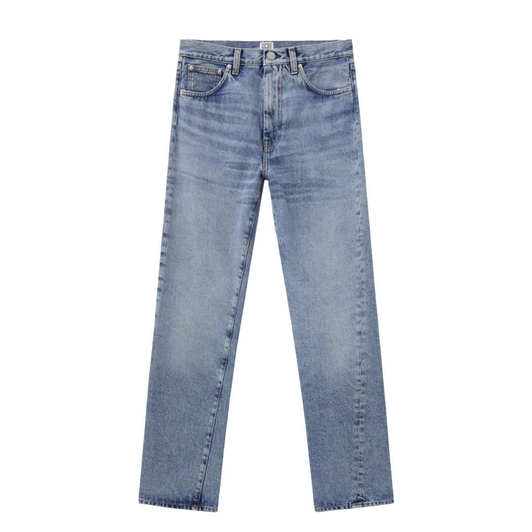 Toteme Twisted Seam Blue Denim Jeans Women’s 222232741